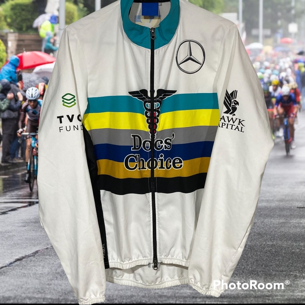 Men’s windbreaker Primal official bicycle race jacket branded Mercedes Benz SZ L